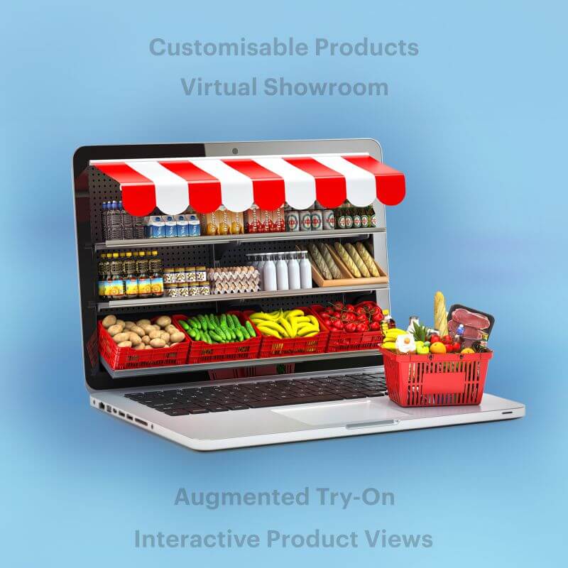 Customisable products featuring 3D product configurators.