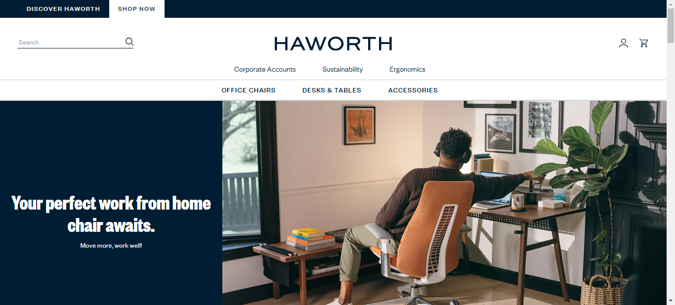 Haworth furniture website