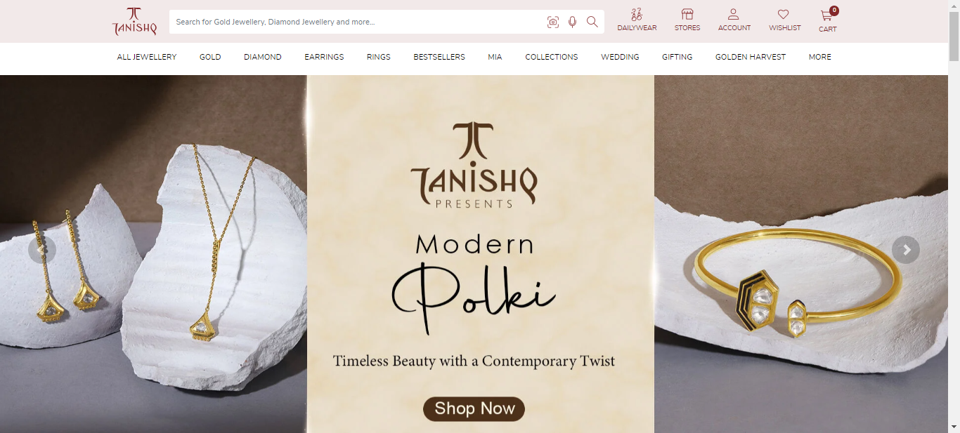 Tanishq-best online jewelry store in India