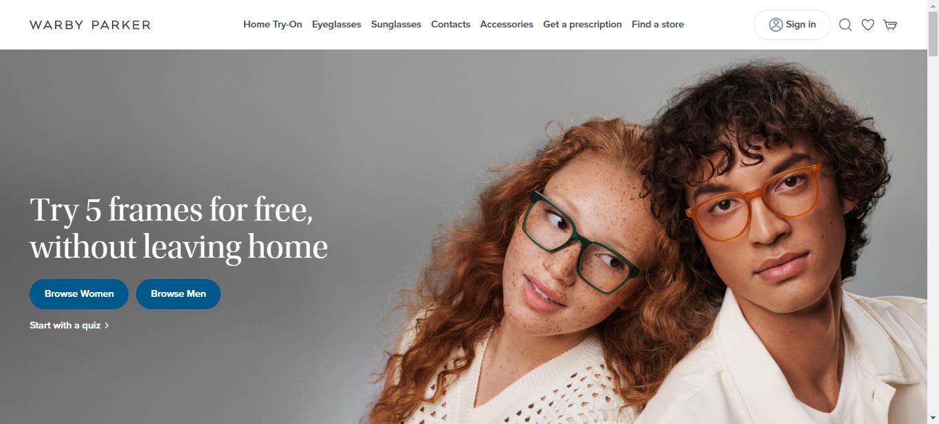 warby parker elegance in eyewear website 